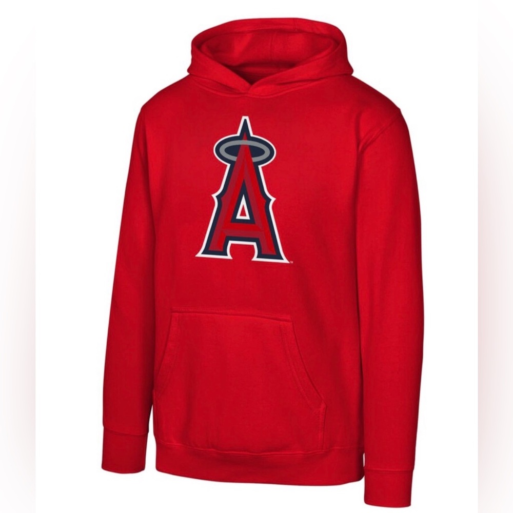 (NWT) Los Angeles Angels Red Hoodie OFFICIALLY LICENSED MLB youth 10/12 medium